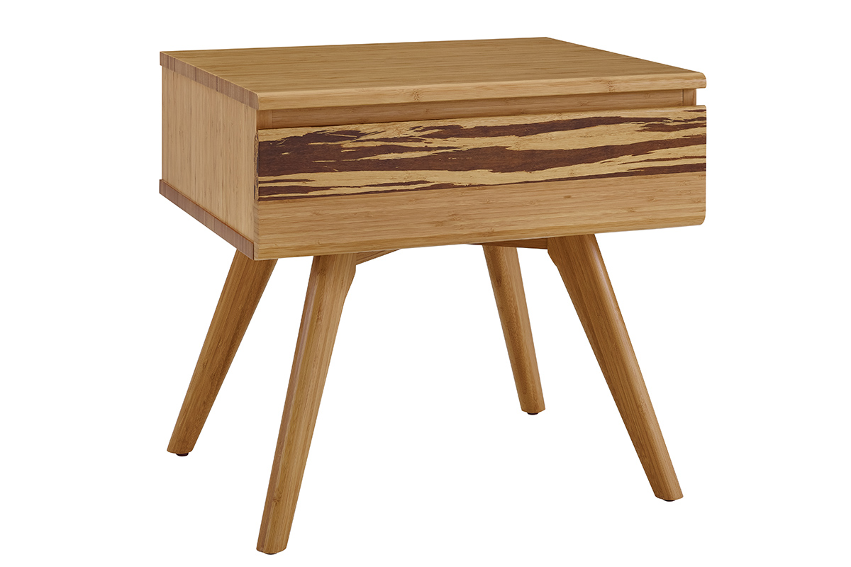 Azara Night Stand - Caramel & Sable Finish azara, night, stand, collection, greenington, modern, bedroom, solid, wood, bamboo