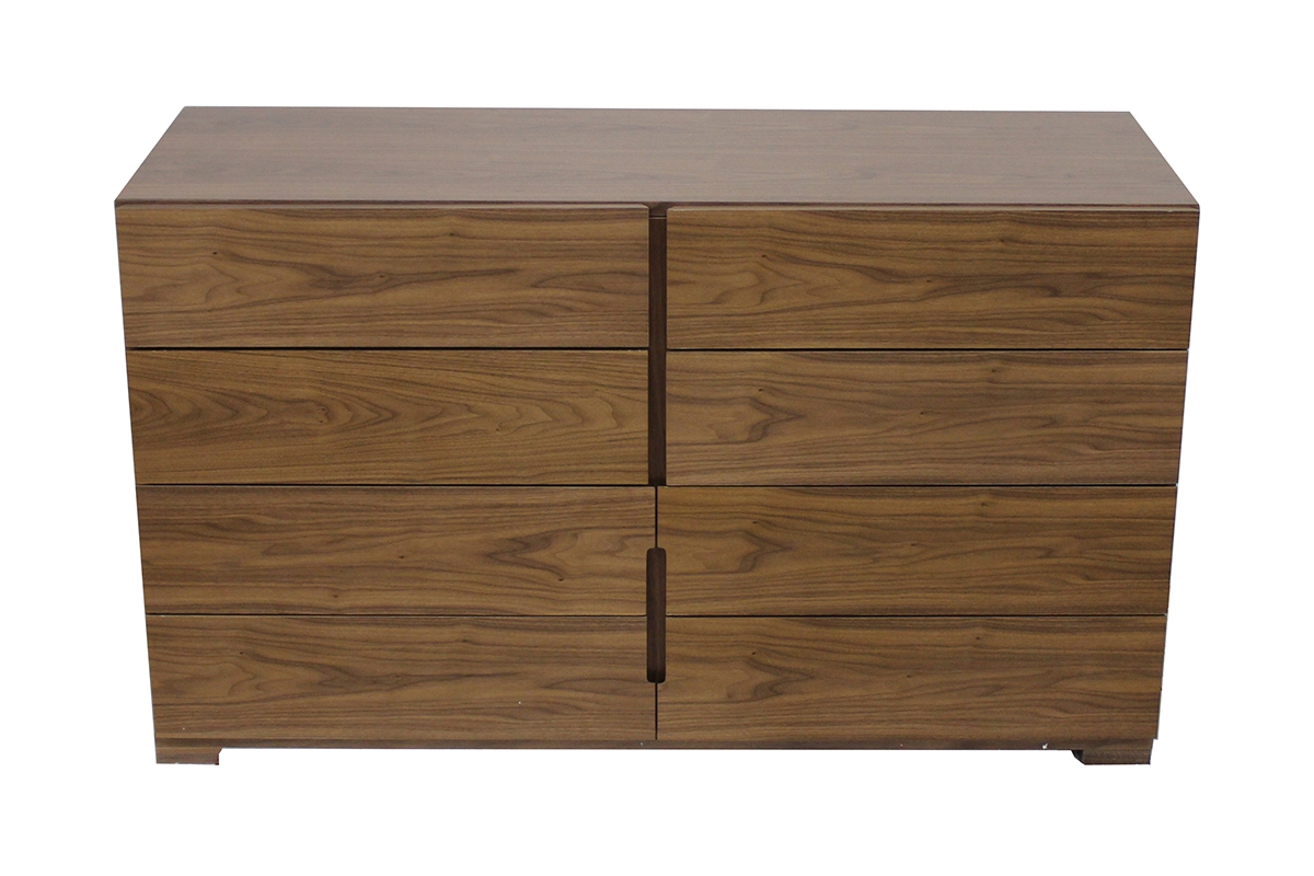 Blok 8-Drawer Dresser - Walnut HL-BLOK-WAL-8DR - HL-BLOK-WAL-8DR