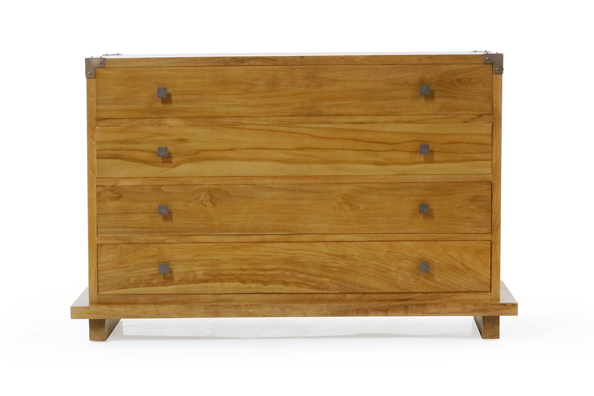 Kobe 4-Drawer Dresser - Danish Honey - HL-KOBE-TK-DH-4DR