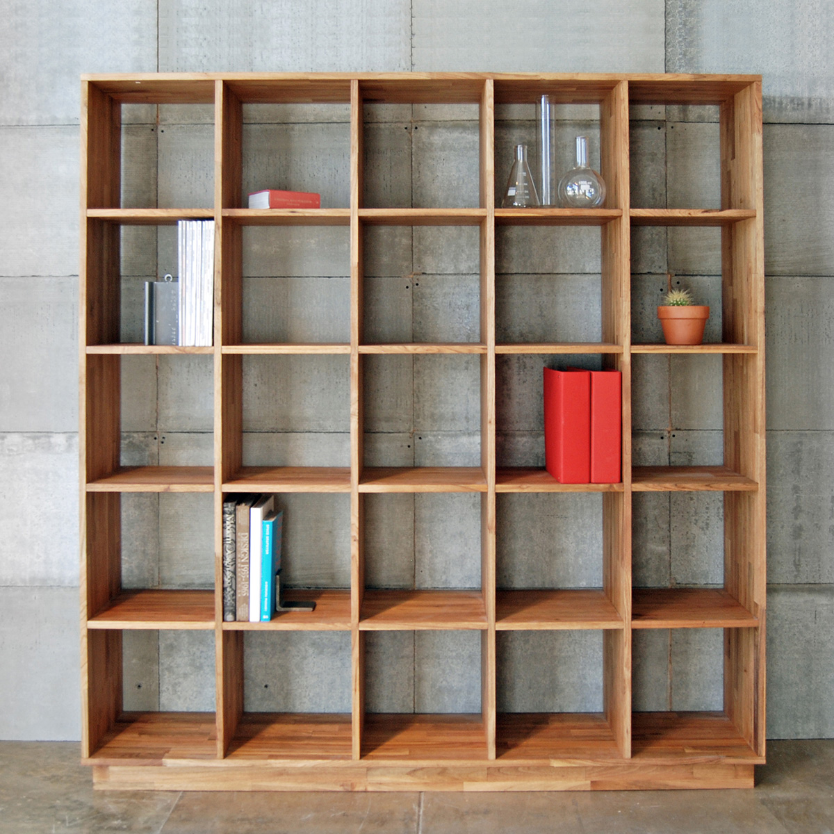 LAX Series 5x5 Bookcase LAX.5X5.BC.WT - LAX.5X5.BC.WT