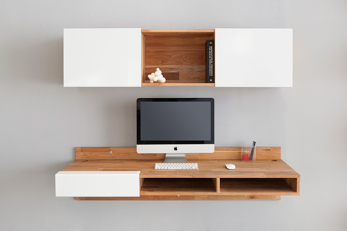 LAX Series Wall-Mounted Desk LAX.WALL.DESK.WT - LAX.WALL.DESK.WT